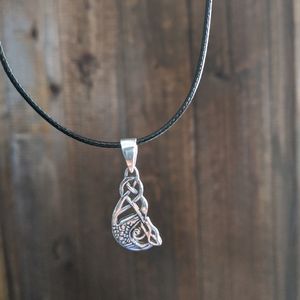 Sleeping dragon 925 Sterling silver pendant